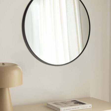 Specchio da parete rotondo in alluminio Oreste Ø60 cm