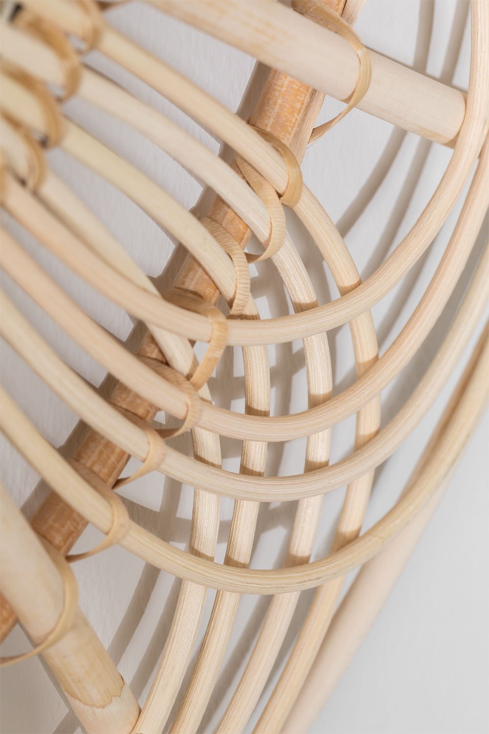 Specchio da parete rotondo in rattan (Ø60 cm) Corent