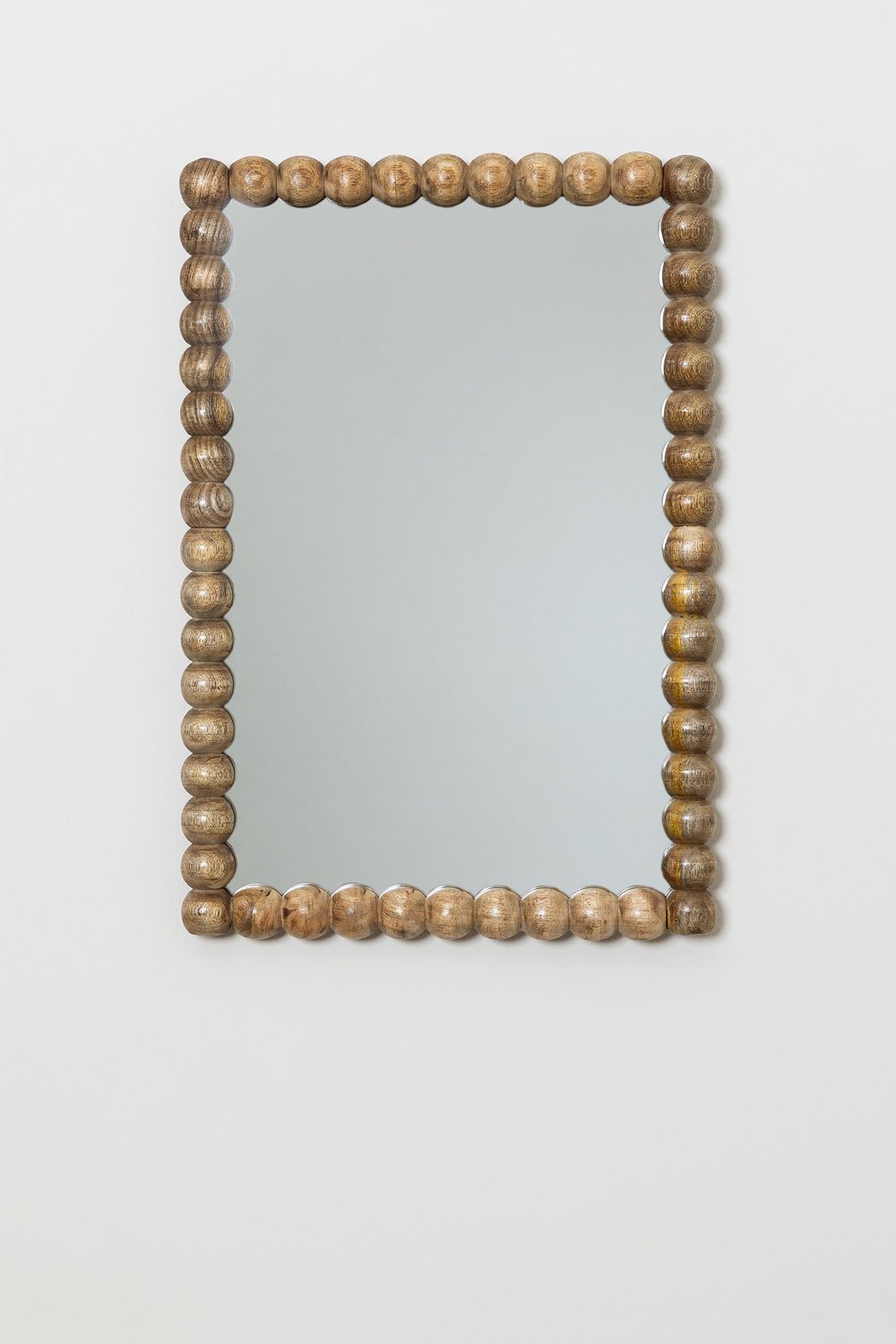 Espejo de pared rectangular en madera de mango (47x68 cm) Fearne