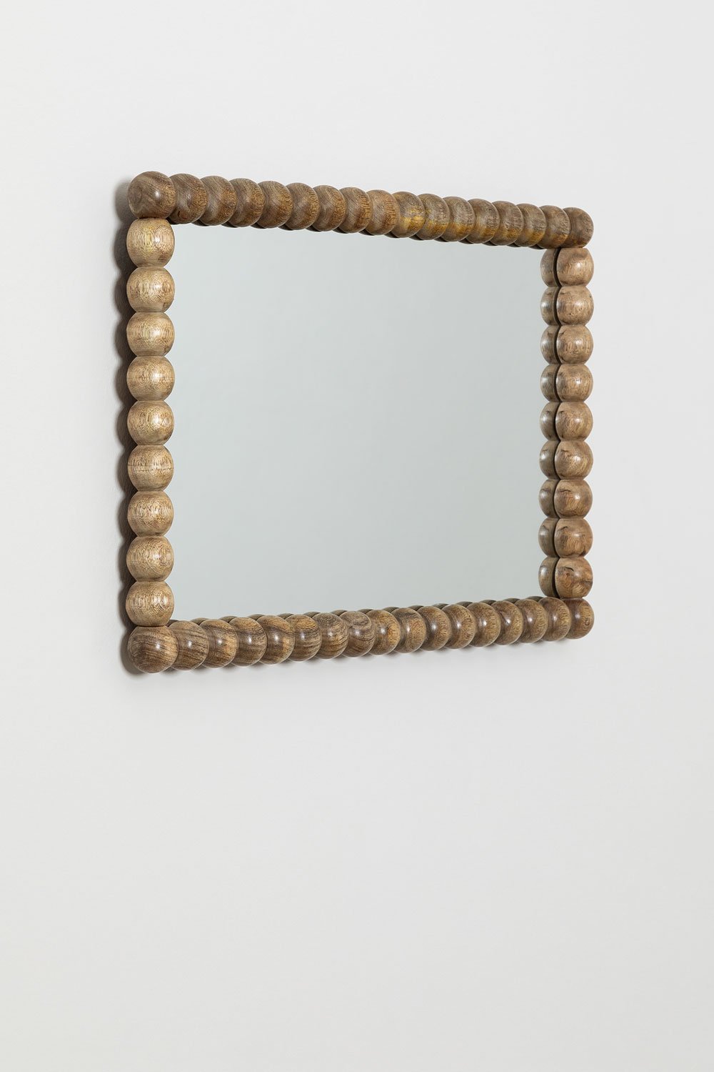 Espejo de pared rectangular en madera de mango (47x68 cm) Fearne