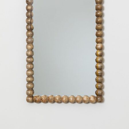 Espejo de pared rectangular en madera de mango (47x68 cm) Fearne