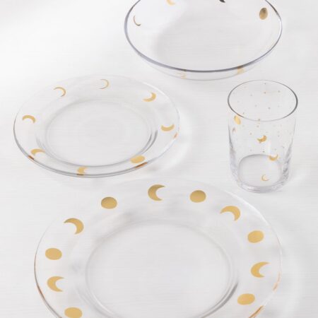Stoviglie in vetro 16 pezzi Exton