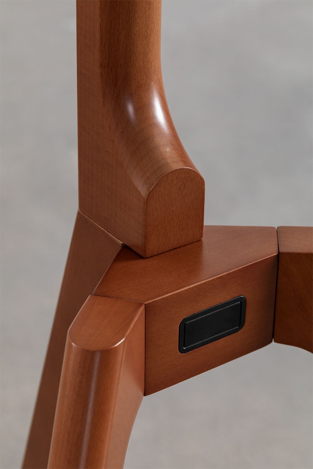 Supporto Treppiede per TV in Acciaio e Legno Curtiz