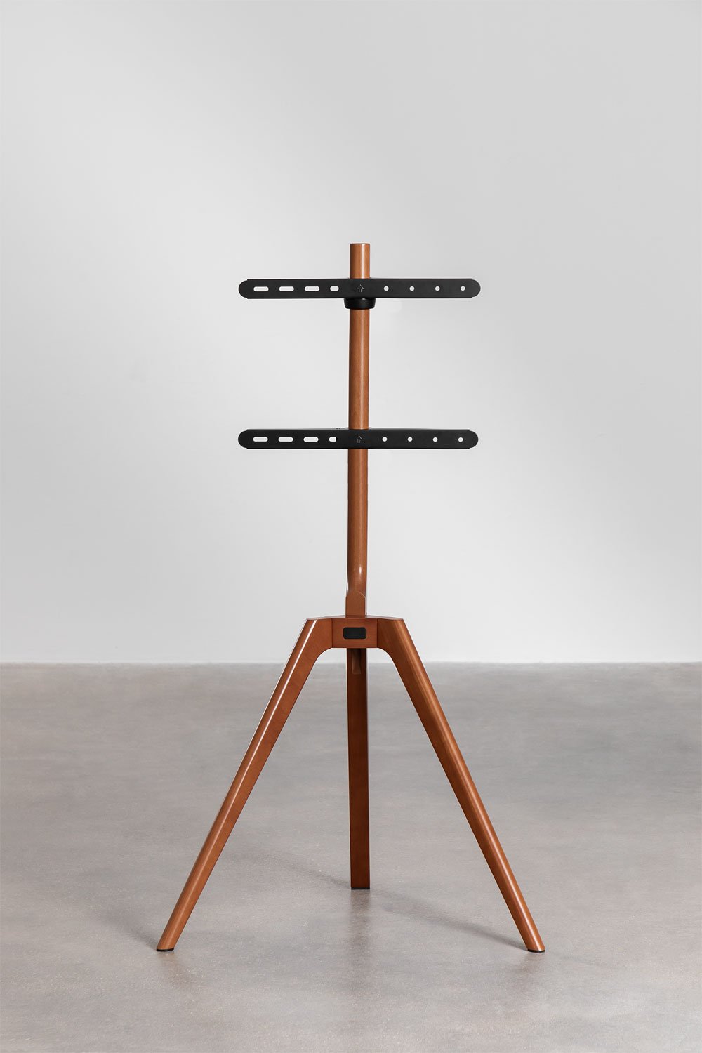 Supporto Treppiede per TV in Acciaio e Legno Curtiz