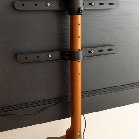 Supporto Treppiede per TV in Acciaio e Legno Curtiz