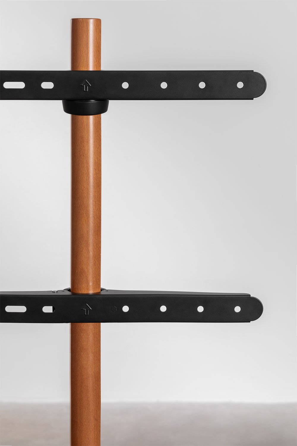 Supporto Treppiede per TV in Acciaio e Legno Curtiz
