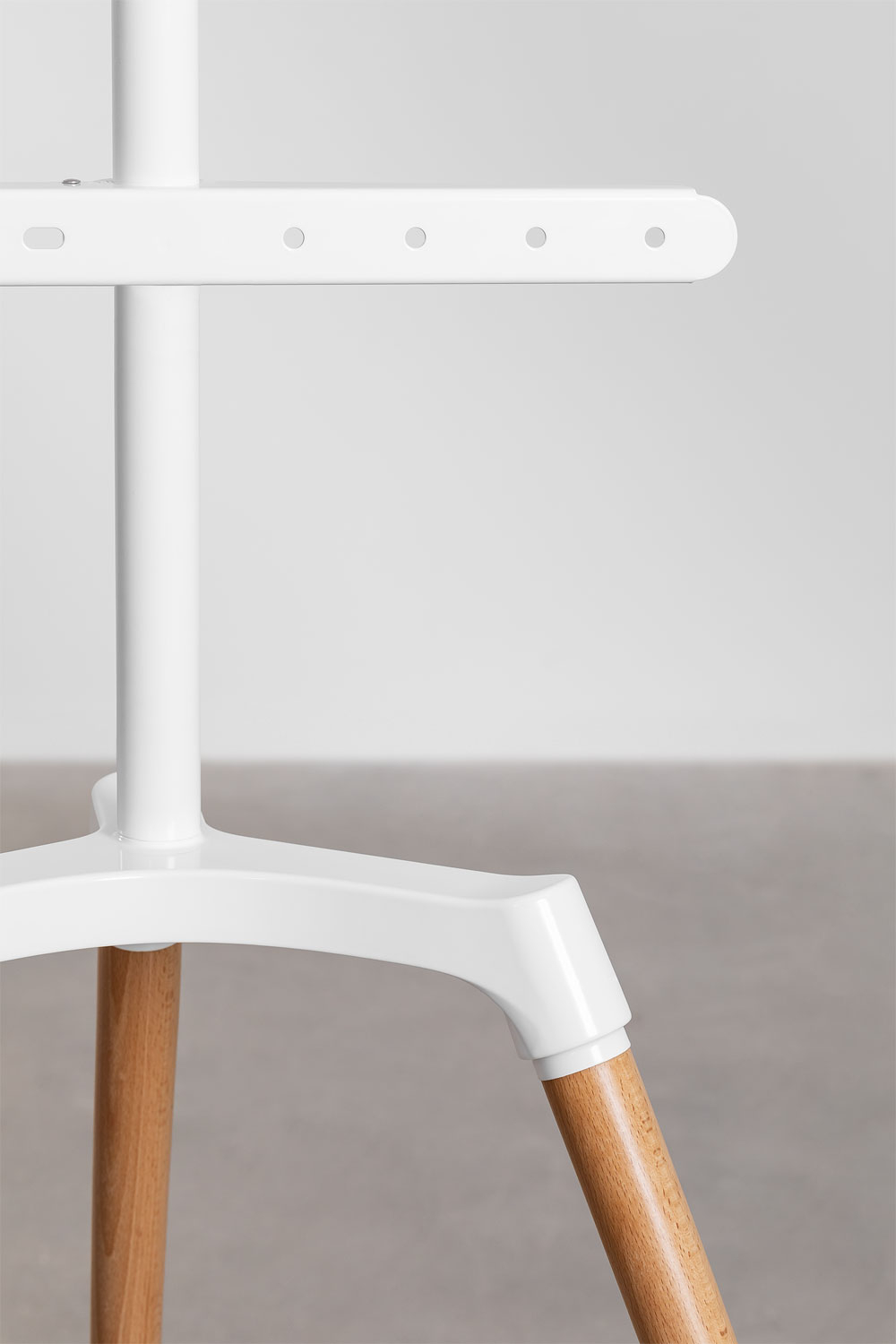 Supporto treppiede per TV Rouben in acciaio e legno