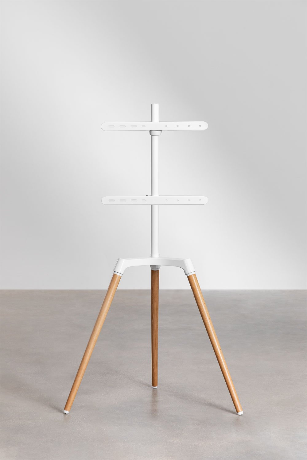 Supporto treppiede per TV Rouben in acciaio e legno