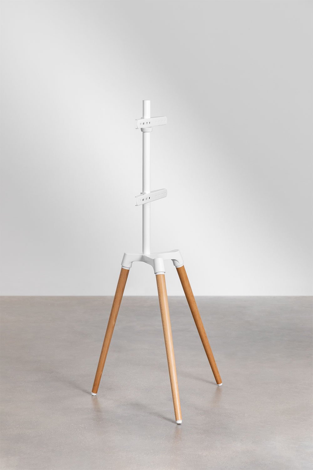 Supporto treppiede per TV Rouben in acciaio e legno