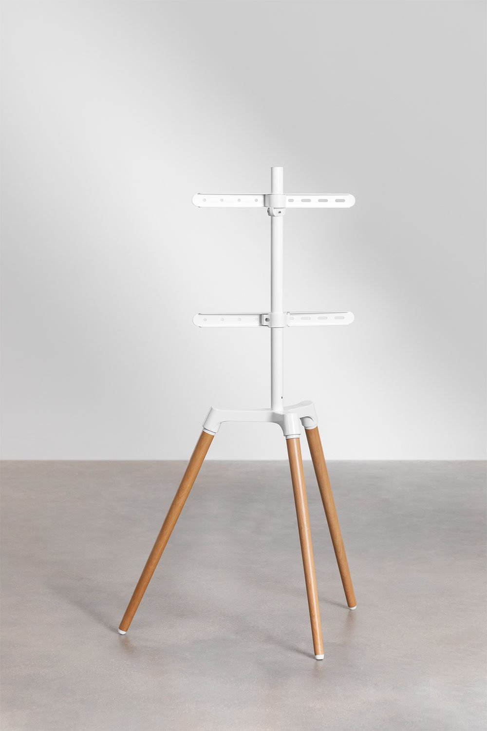 Supporto treppiede per TV Rouben in acciaio e legno