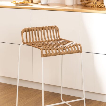 Sgabello Alto in Rattan sintetico Aroa