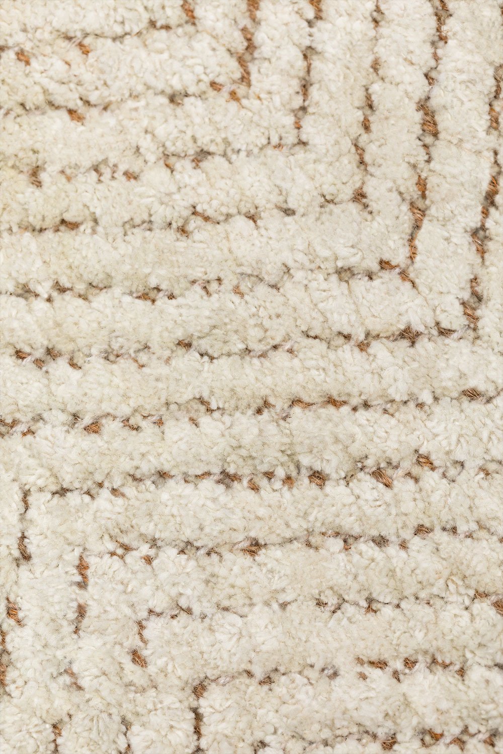 Tappeto Kalina in cotone e iuta