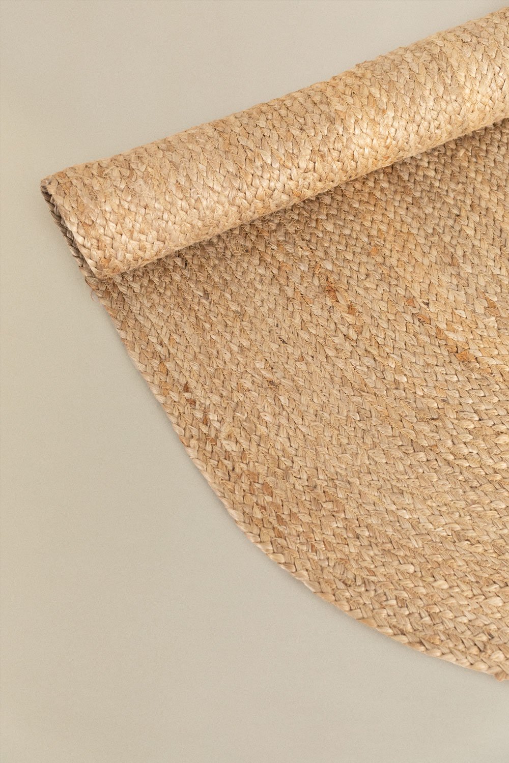 Tappeto ovale in juta naturale (141x99,5 cm) Tempo