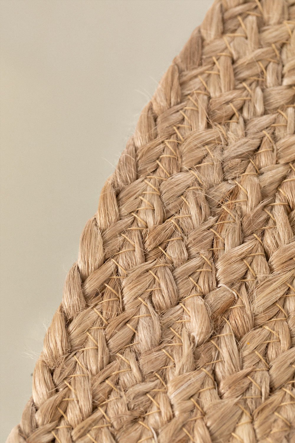 Tappeto ovale in juta naturale (141x99,5 cm) Tempo