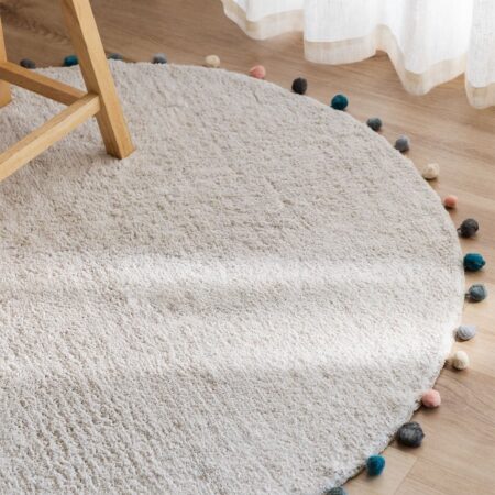 Tappeto rotondo in cotone (Ø126 cm) Cinder Kids