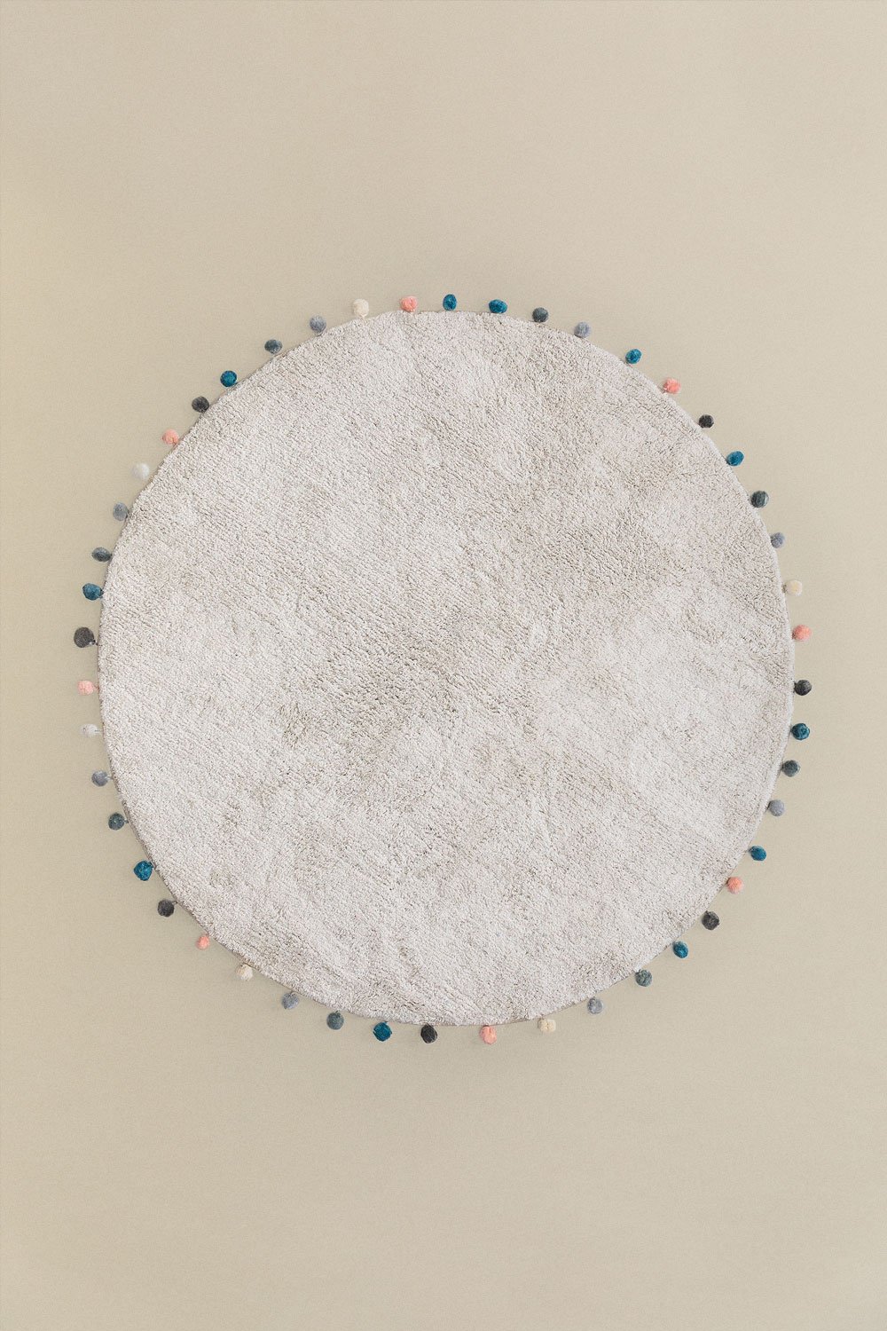 Tappeto rotondo in cotone (Ø126 cm) Cinder Kids
