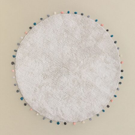 Tappeto rotondo in cotone (Ø126 cm) Cinder Kids