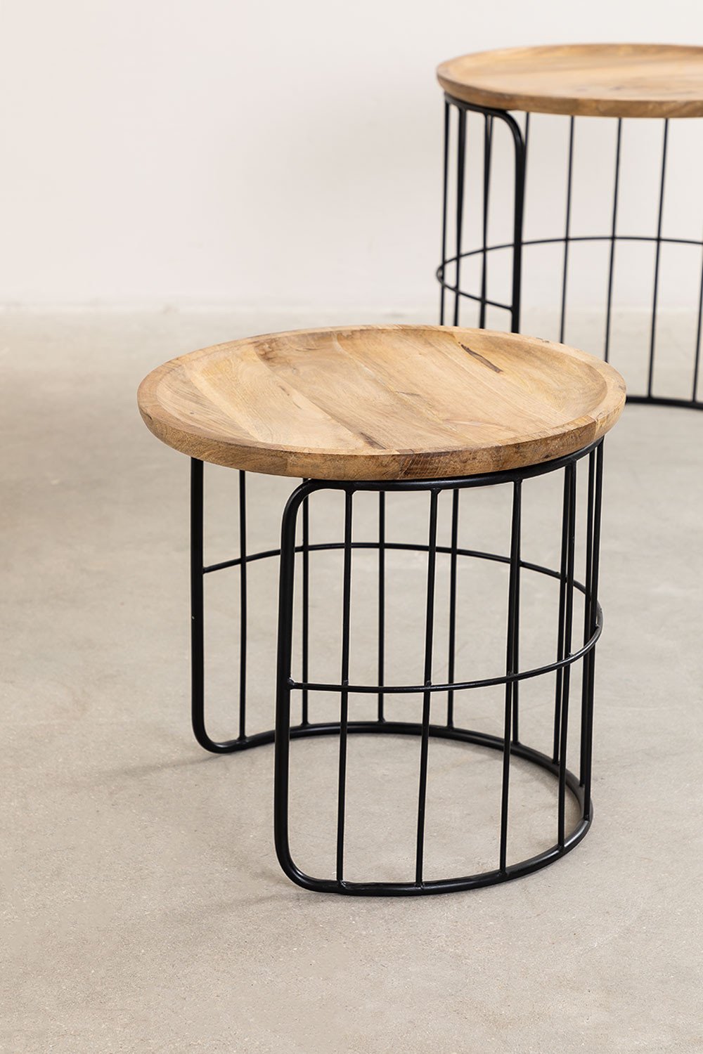 Tavolini Impilabili in legno riciclato Ound Style