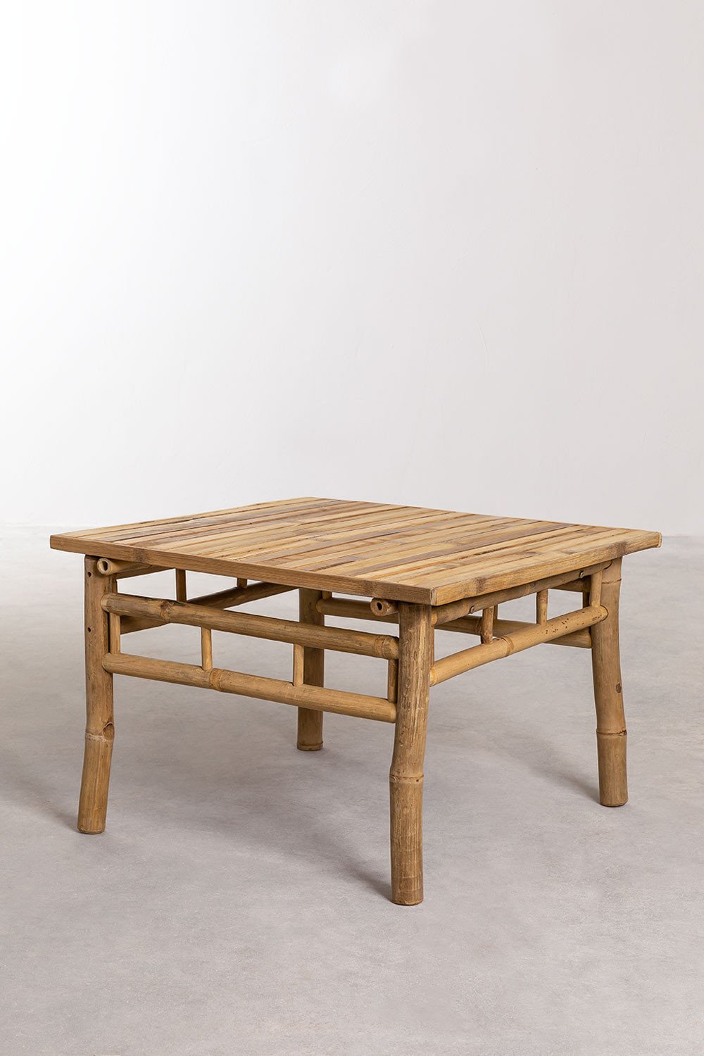 Tavolino da giardino quadrato 70x70 cm in bambù Jamaik