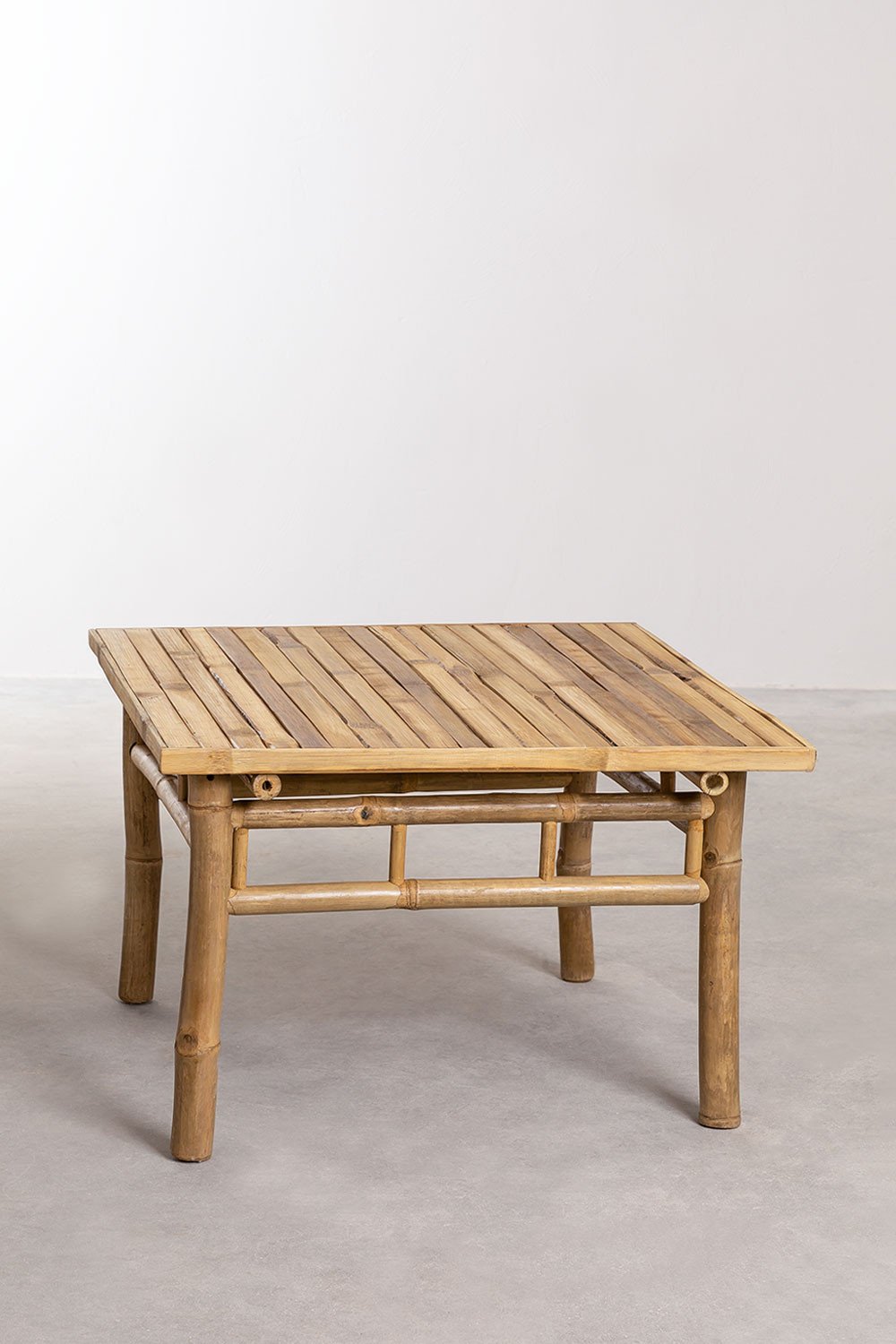 Tavolino da giardino quadrato 70x70 cm in bambù Jamaik