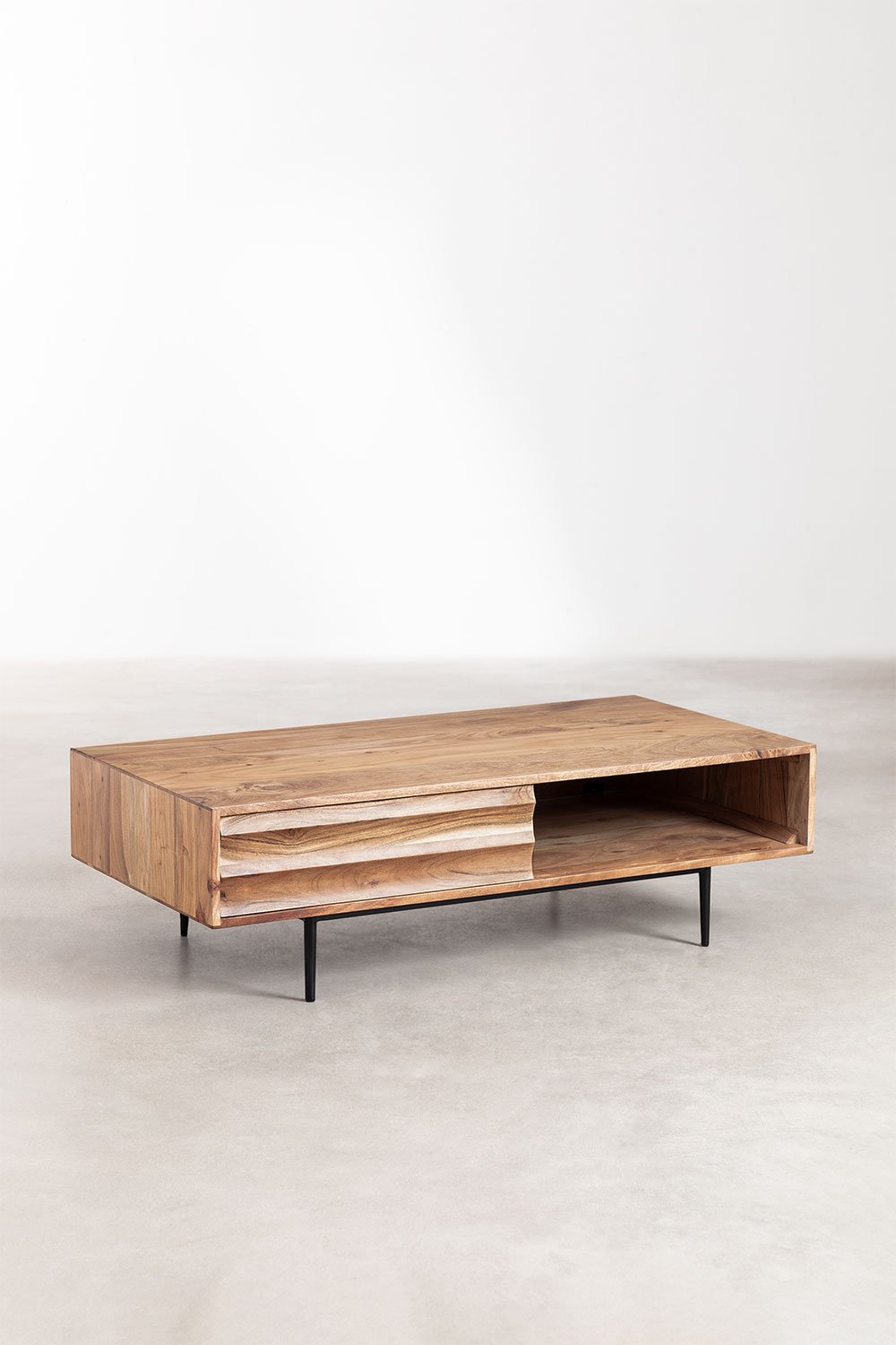 Tavolino Petter in legno di acacia