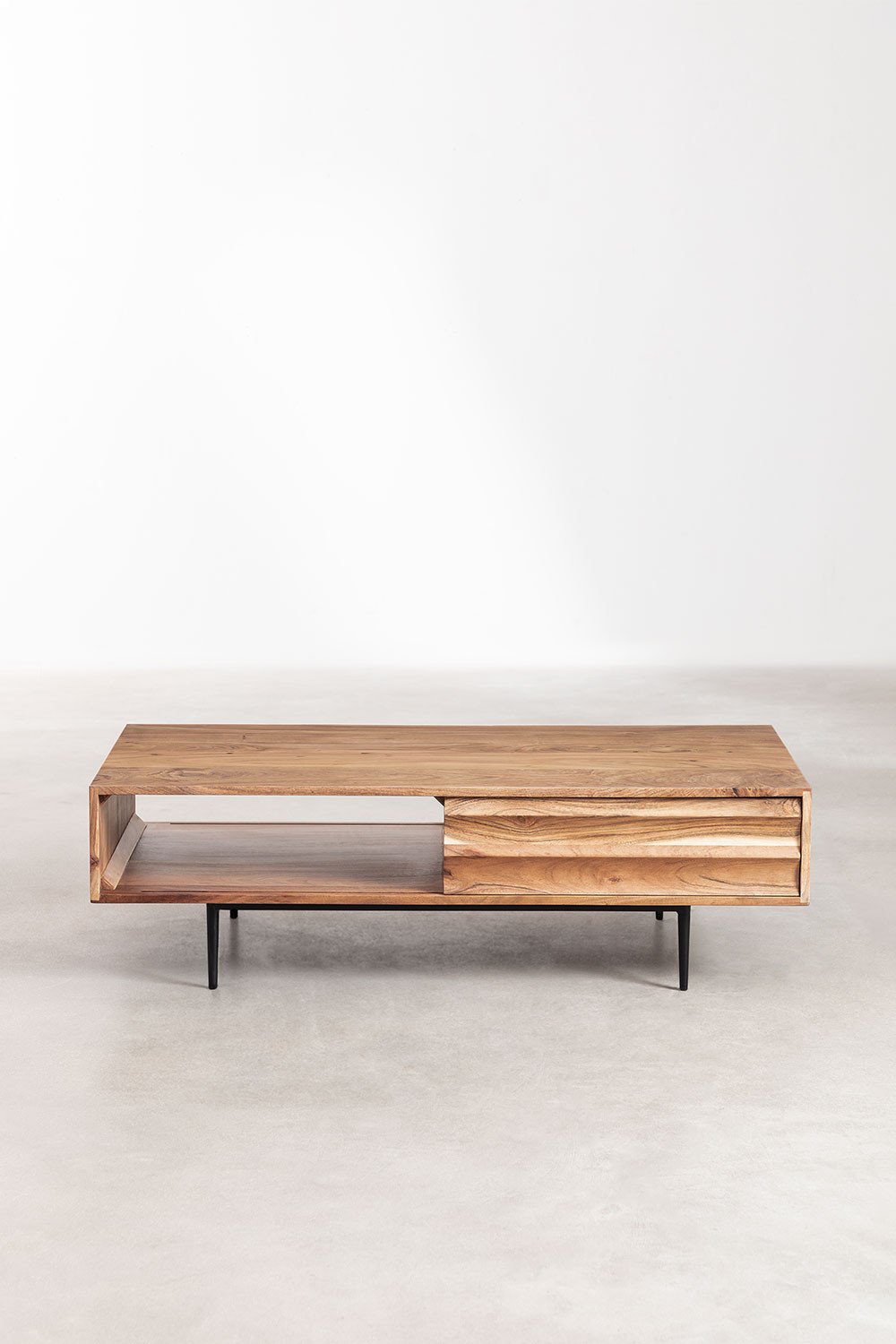 Tavolino Petter in legno di acacia