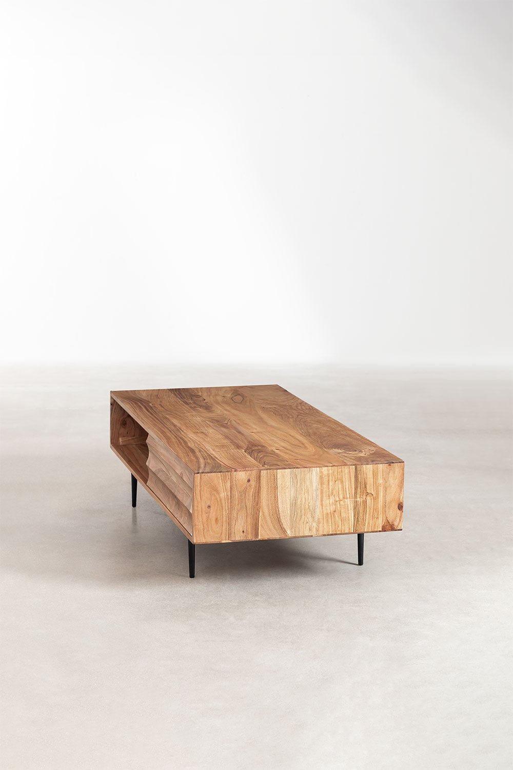 Tavolino Petter in legno di acacia