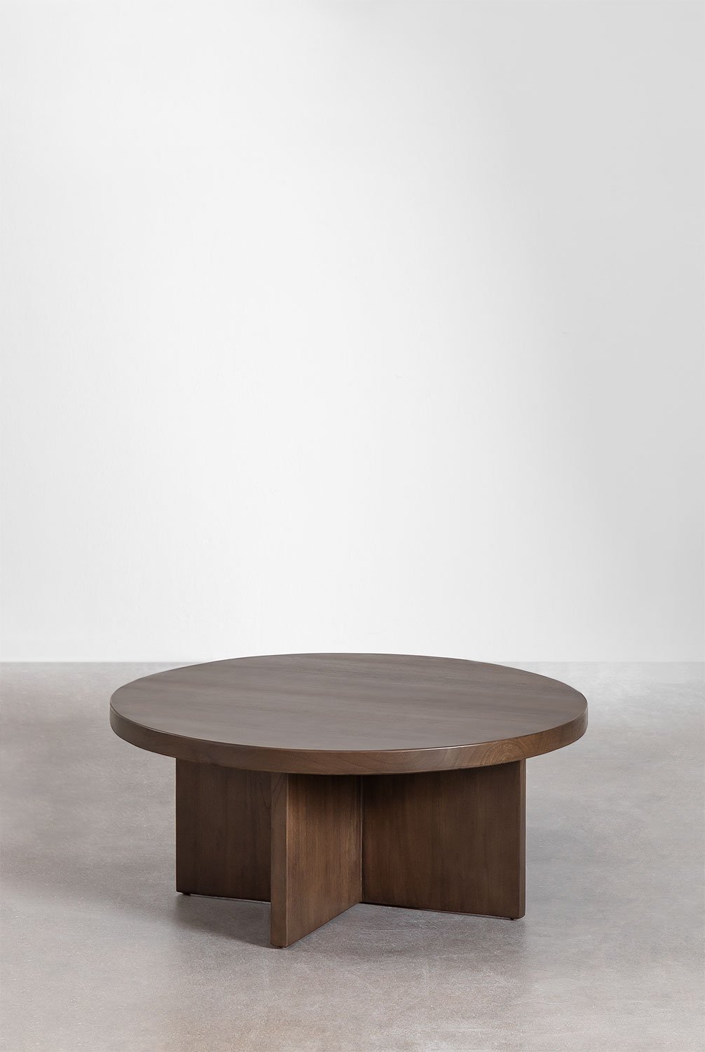 Tavolino da caffè in legno Mindi (Ø80 cm) Leidam