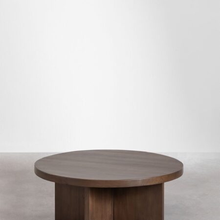 Tavolino da caffè in legno Mindi (Ø80 cm) Leidam