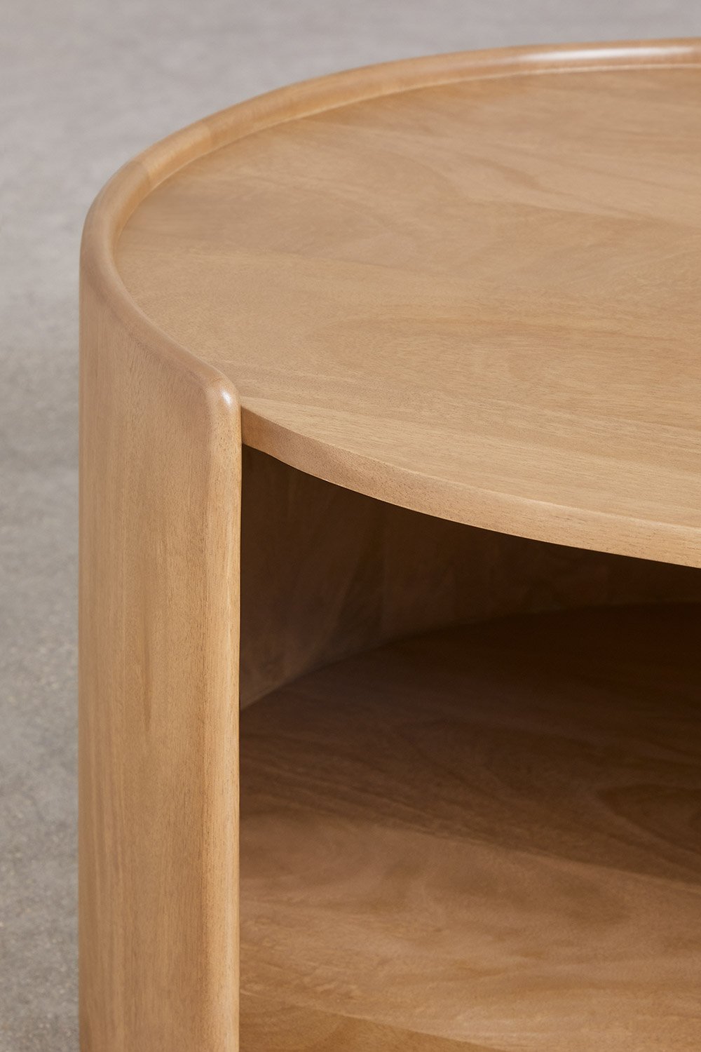 Tavolino da caffè ovale 110x60 cm in legno di mango Sidney
