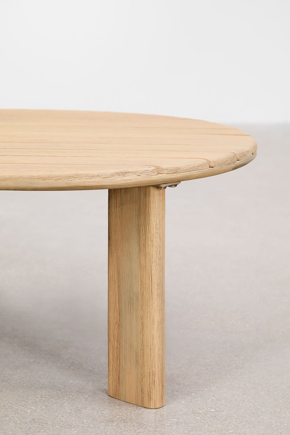 Tavolino ovale in legno di acacia 100x60 cm Leilan