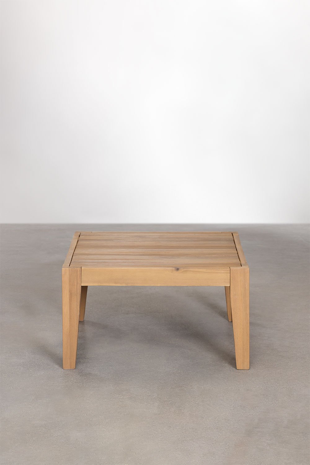 Tavolino da giardino quadrato 60x60 cm in legno di acacia Filips