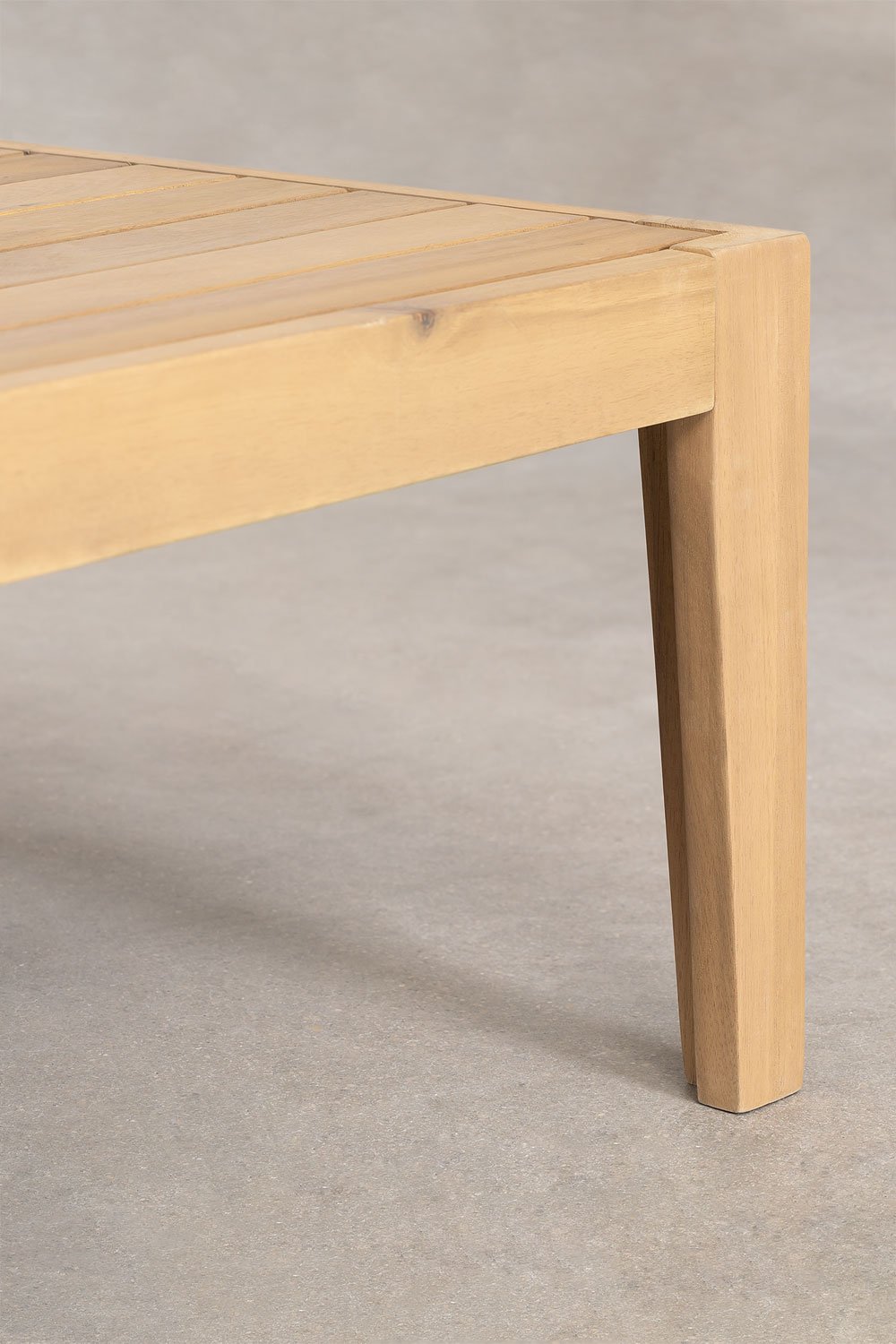 Tavolino da giardino quadrato 60x60 cm in legno di acacia Filips