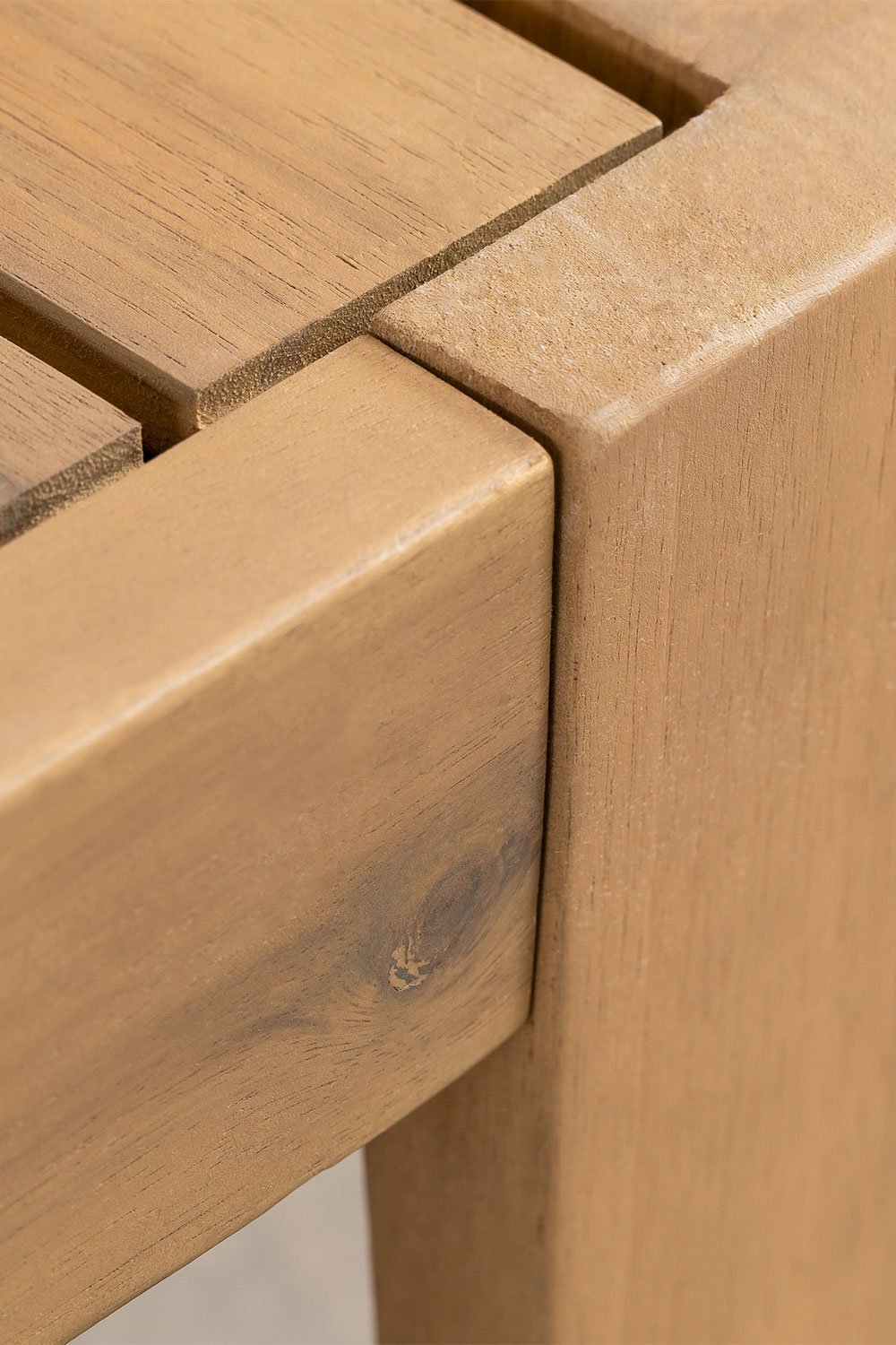 Tavolino da giardino quadrato 60x60 cm in legno di acacia Filips