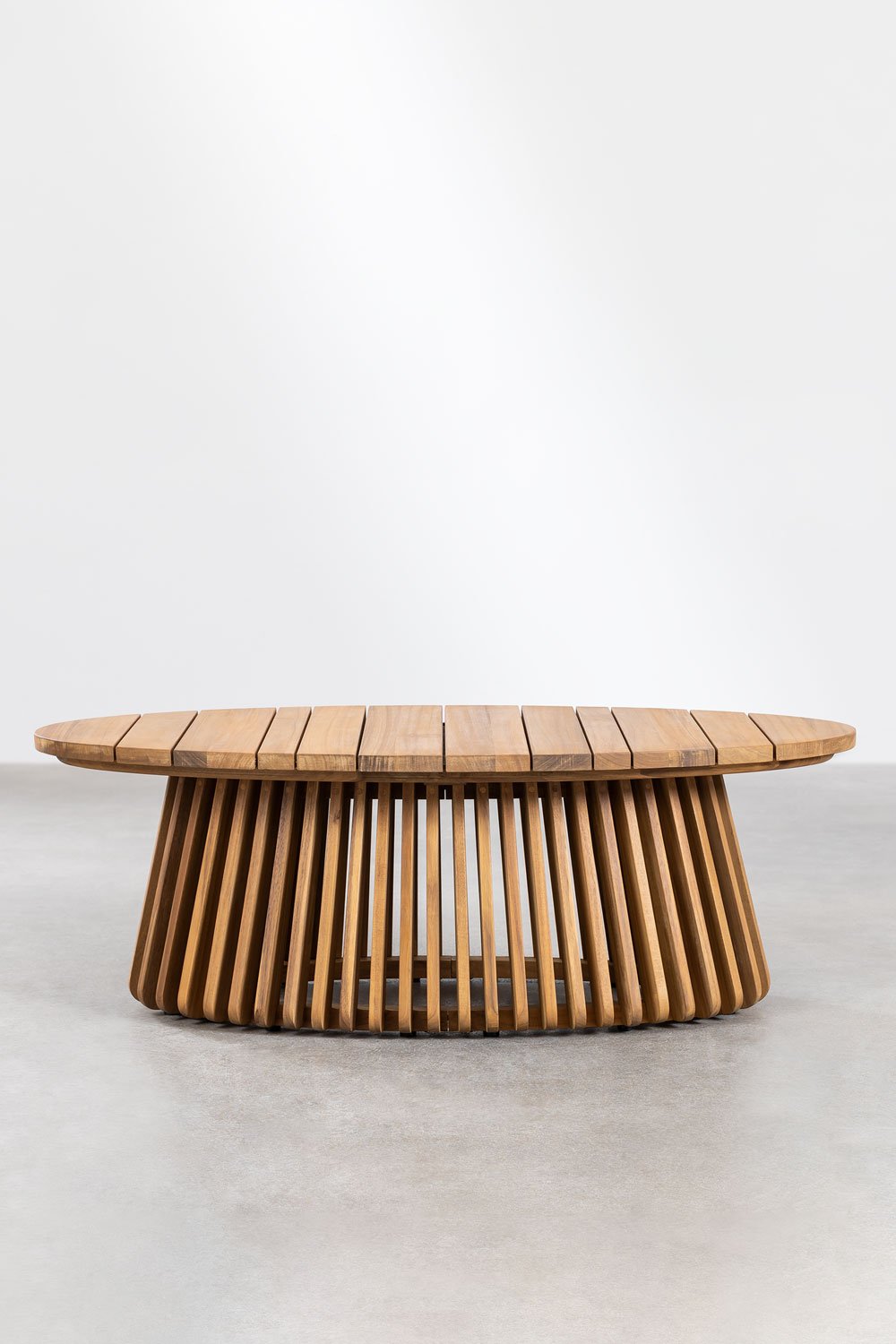 Tavolino da giardino ovale 120x65 cm in legno di acacia Mura