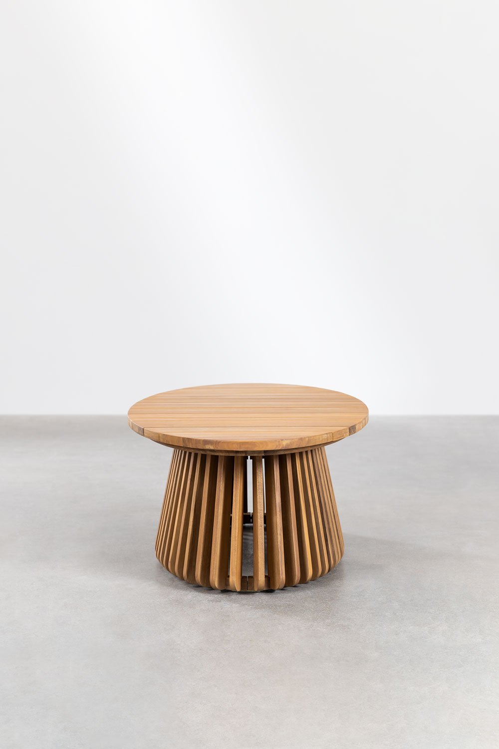 Tavolino da giardino ovale 120x65 cm in legno di acacia Mura