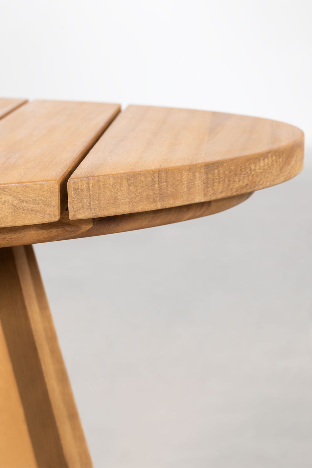 Tavolino da giardino ovale 120x65 cm in legno di acacia Mura
