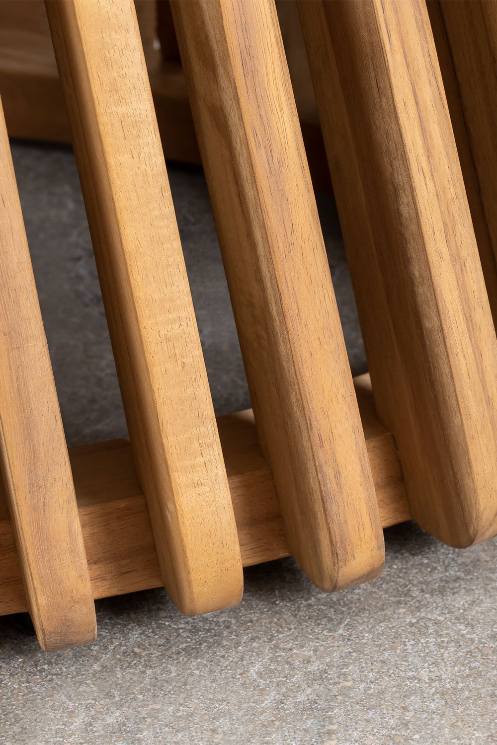 Tavolino da giardino ovale 120x65 cm in legno di acacia Mura