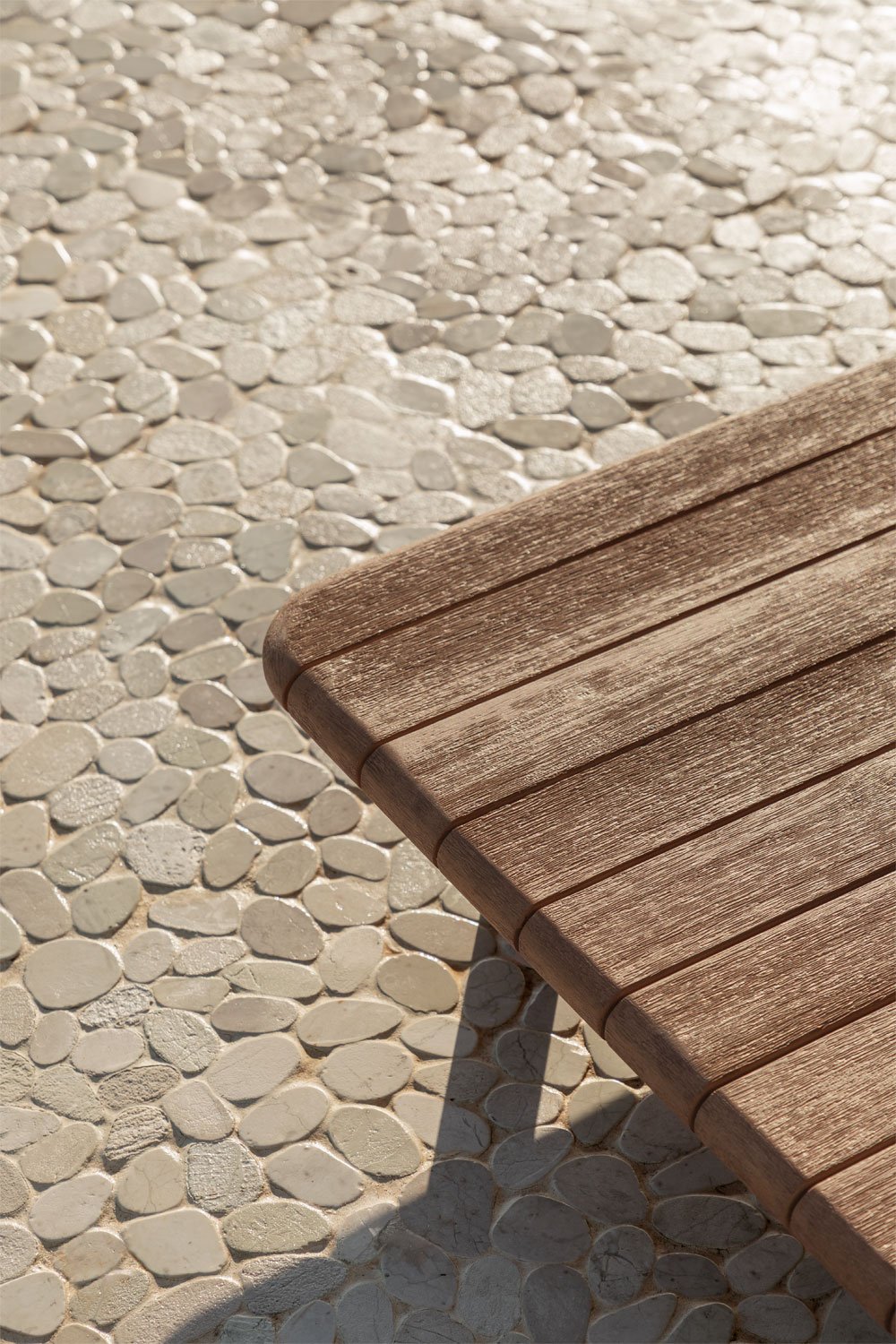 Tavolino da giardino quadrato 95x95 cm in acacia Portet