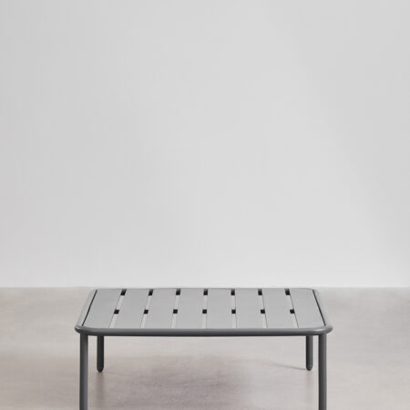Tavolino da giardino quadrato in acciaio (90x90 cm) Roubly