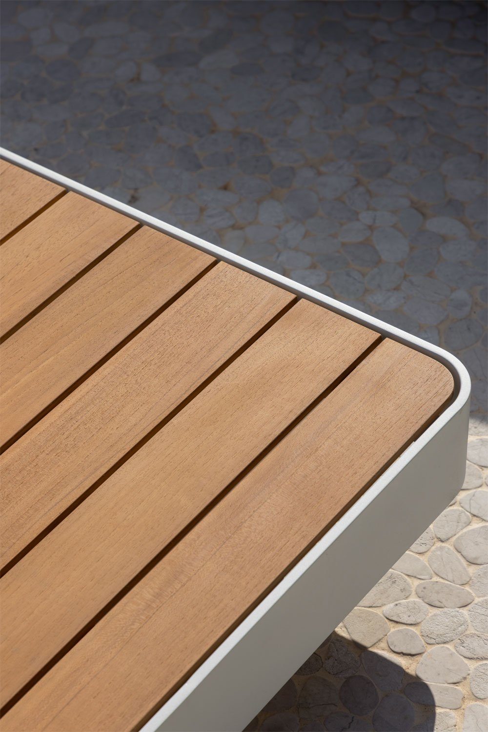 Tavolino da giardino quadrato 90x90 cm in alluminio Yarilo