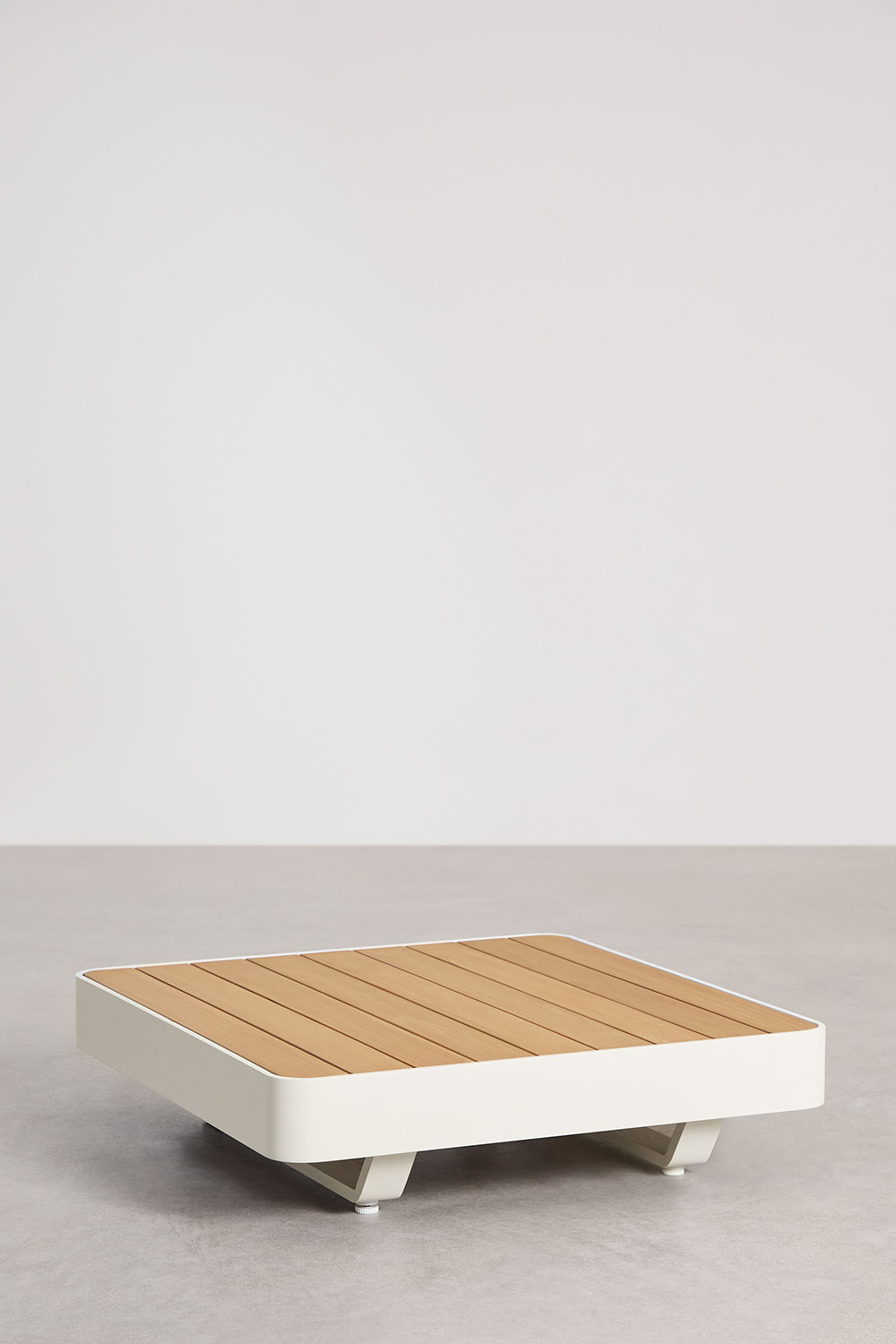 Tavolino da giardino quadrato 90x90 cm in alluminio Yarilo