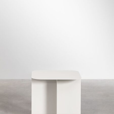 Tavolino da giardino rettangolare in acciaio (40x45 cm) Norman