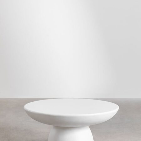 Tavolino da Giardino Rotondo in Cemento (Ø70 cm) Zenadia