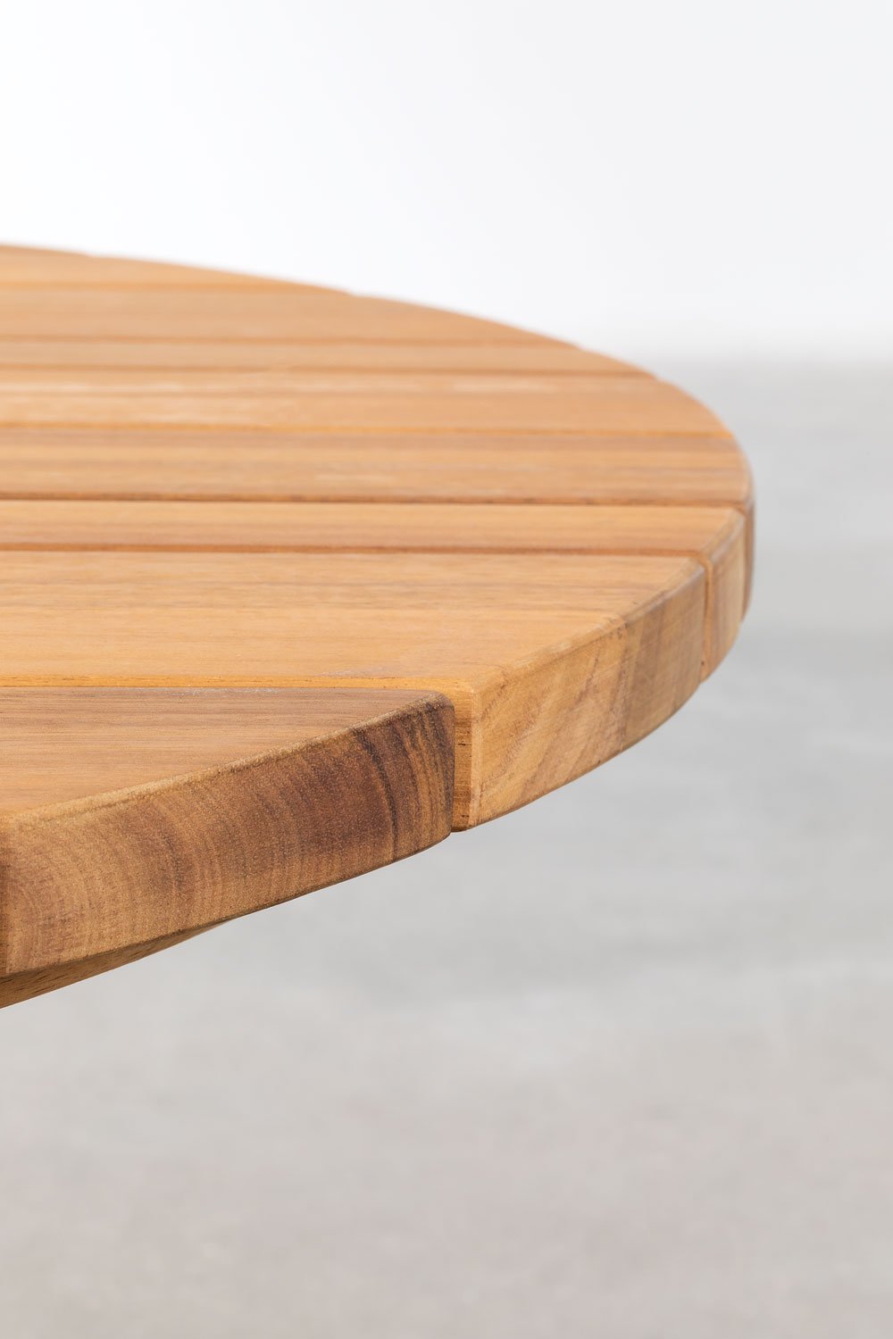 Tavolino da giardino rotondo Ø80 cm in legno di acacia Mura