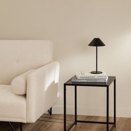 Tavolino quadrato 40x40 cm in acciaio Thura
