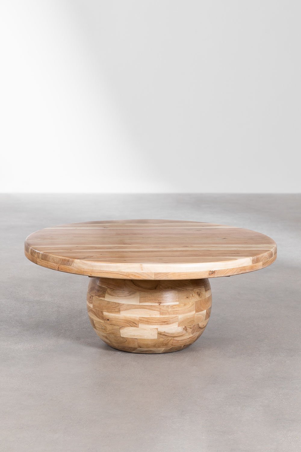 Tavolino in legno di acacia (Ø90 cm) Dalen