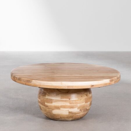 Tavolino in legno di acacia (Ø90 cm) Dalen