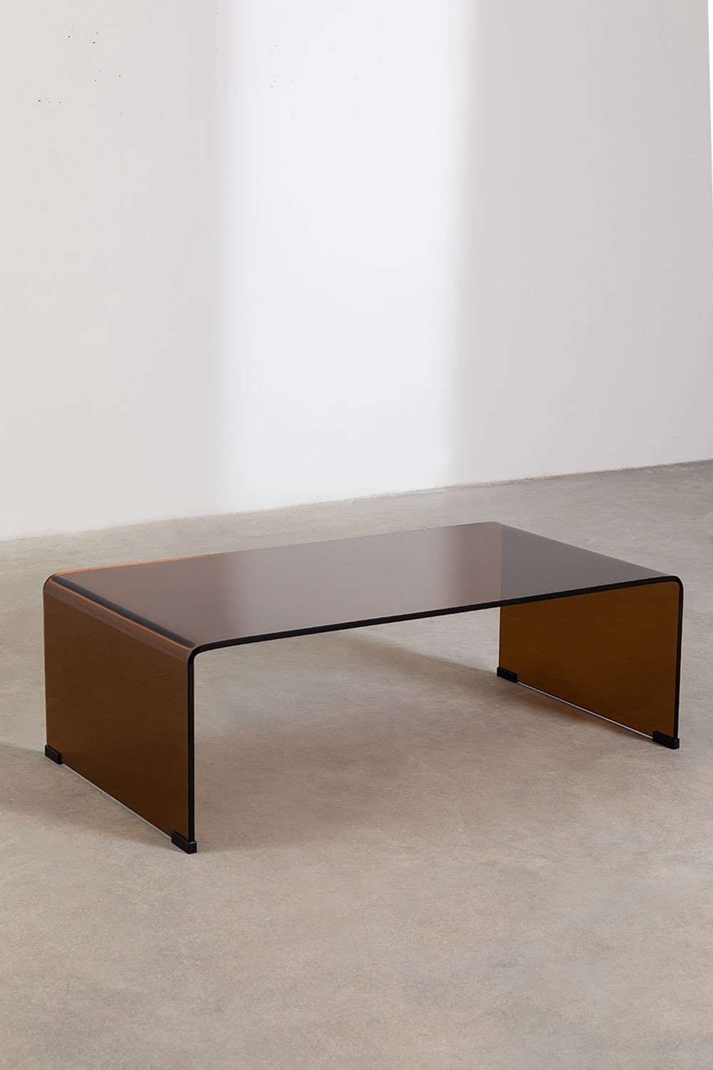 Tavolino in vetro trasparente (110x55 cm) Criss
