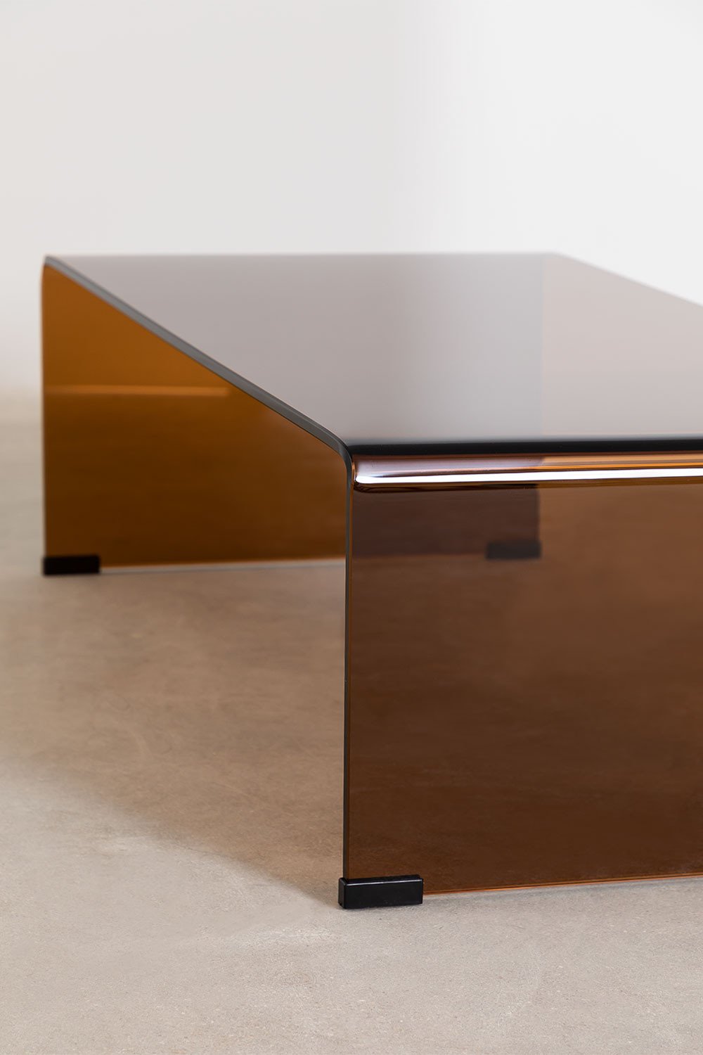 Tavolino in vetro trasparente (110x55 cm) Criss
